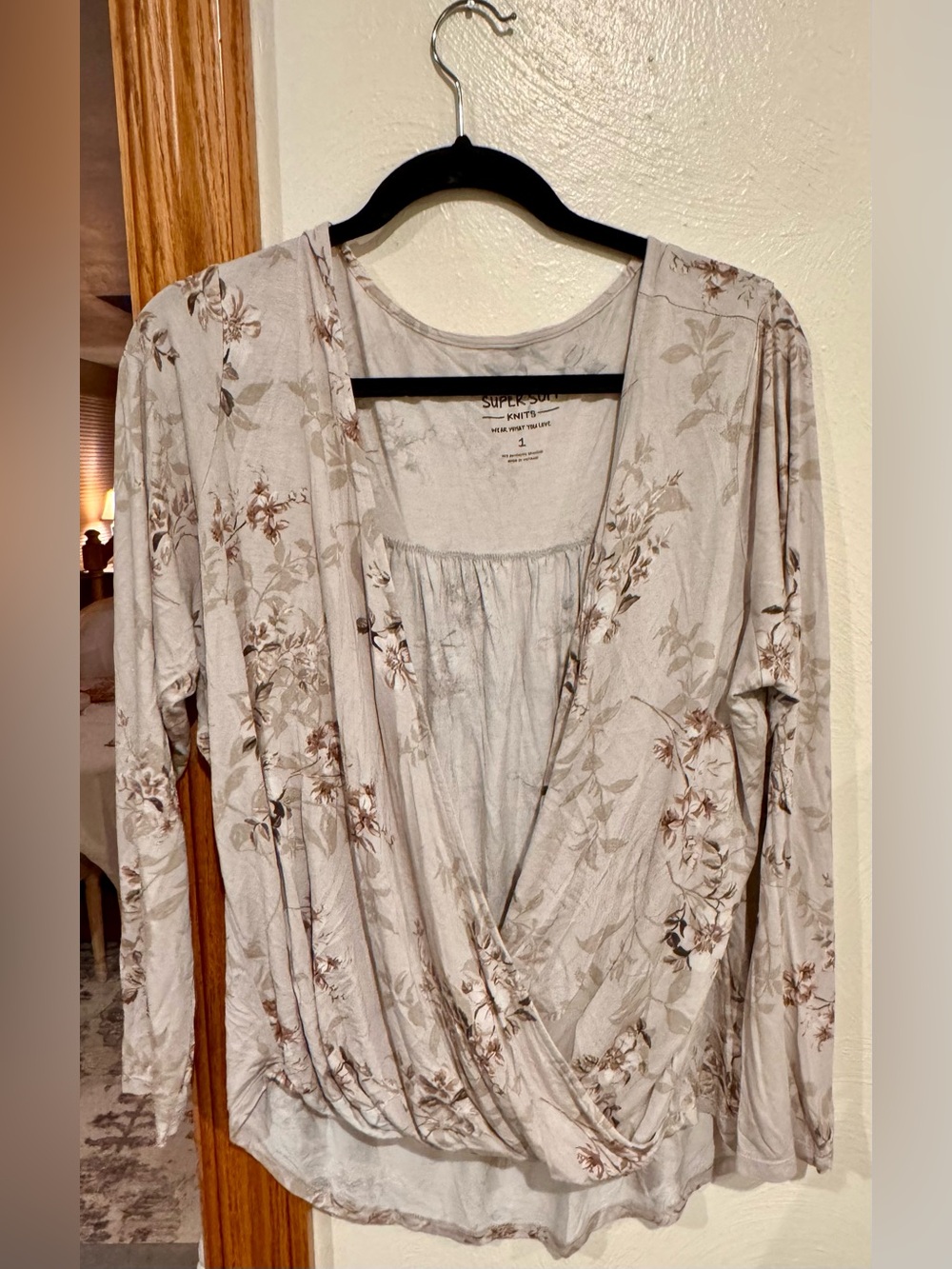 torrid Super Soft Knits light beige top